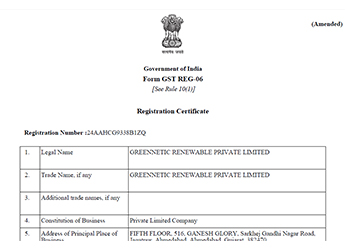 GST Certificate